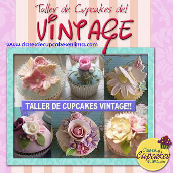 taller de cupcakes vintage